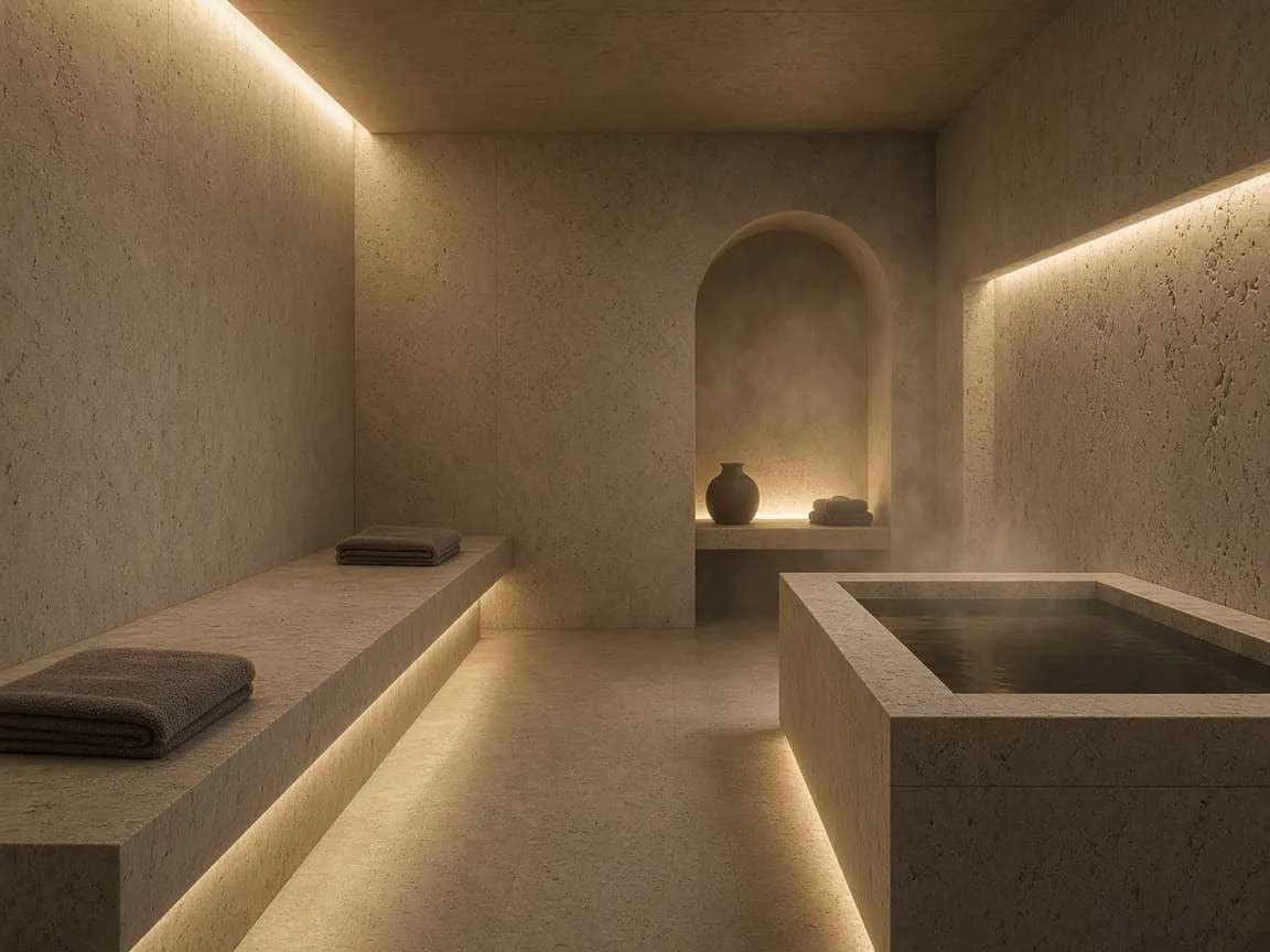 Hammam compacto del Hotel Vercelli
