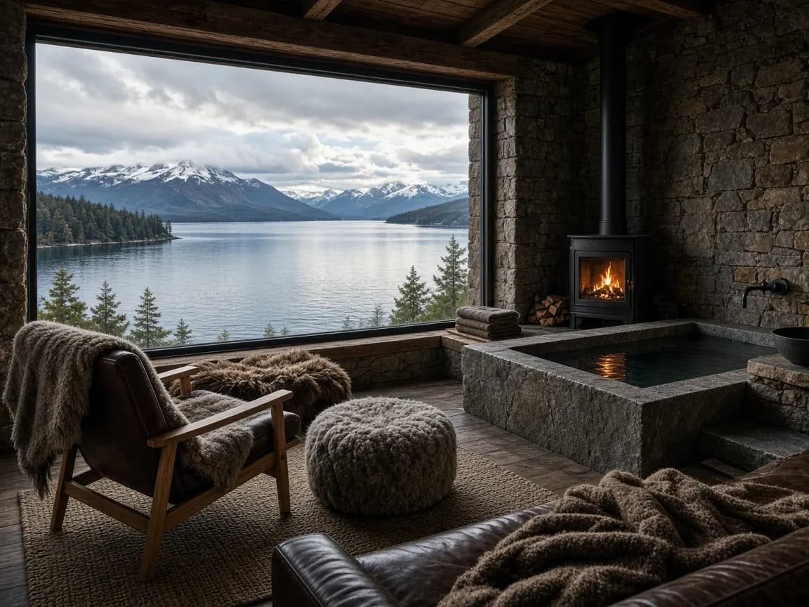 Suite-lodge con ventanal al Nahuel Huapi